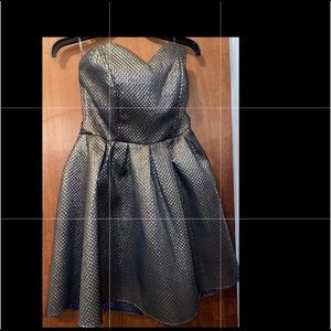 Black and gold dress